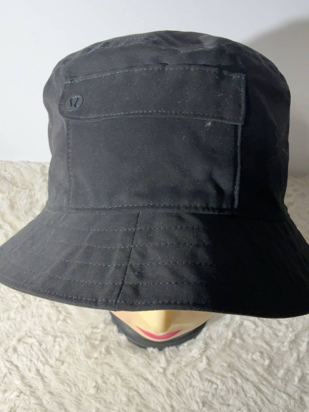 lululemon athletica Black Bucket Hat with Front Patch Pocket